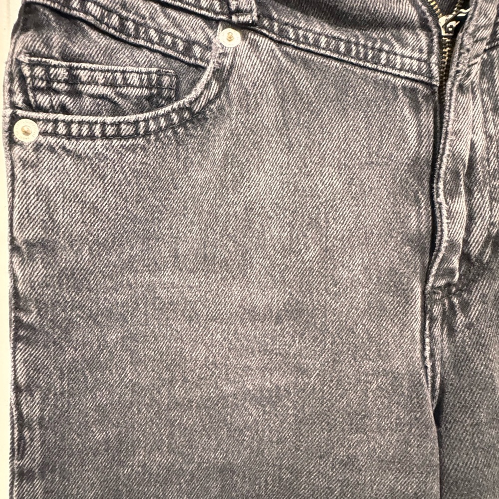 Mango Charcoal Denim Trousers Size is 4 - Picture 2 of 4